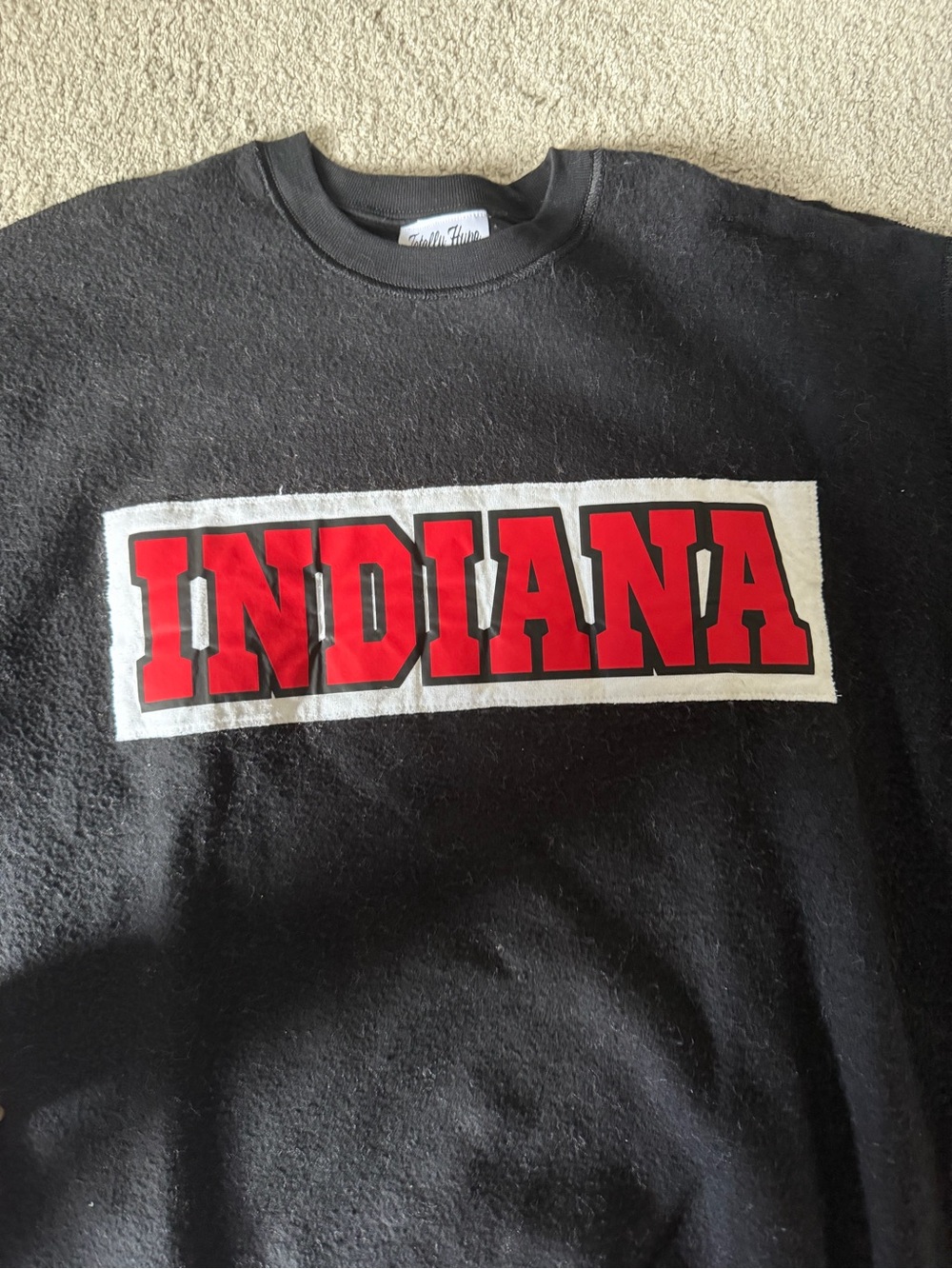 Indiana Graphic Crewneck Sweatshirt - Black & Red